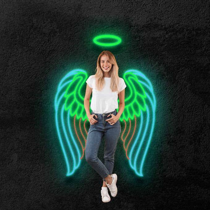 Neon led Angel Wings Big