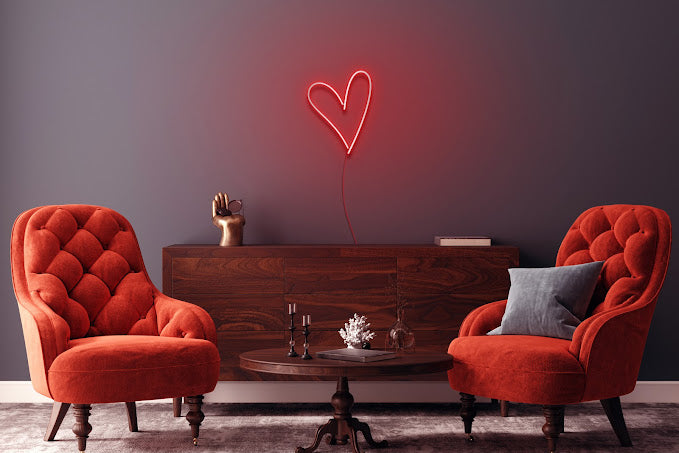 Coeur Neon deco led