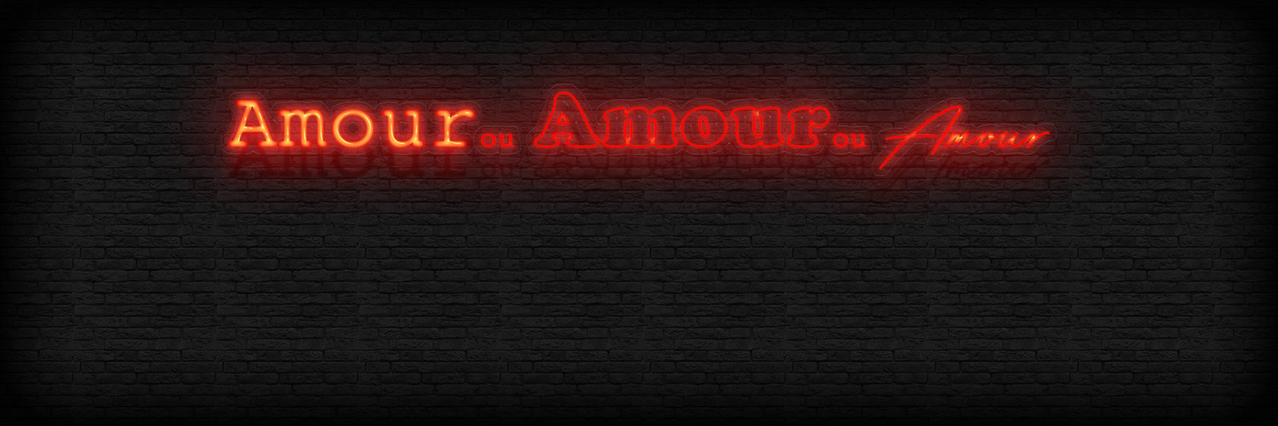 Choisir la typographie de votre néon.