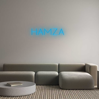 Custom Neon: HAMZA