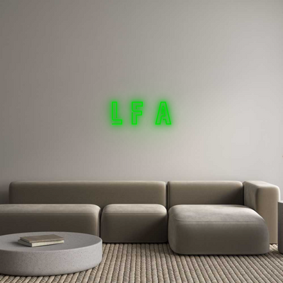 Custom Neon: l f a