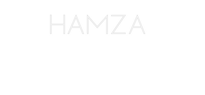 Custom Neon: HAMZA