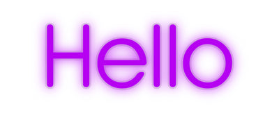 Custom Neon: Hello