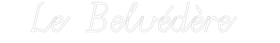 Custom Neon: Le Belvédère