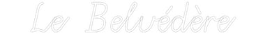 Custom Neon: Le Belvédère
