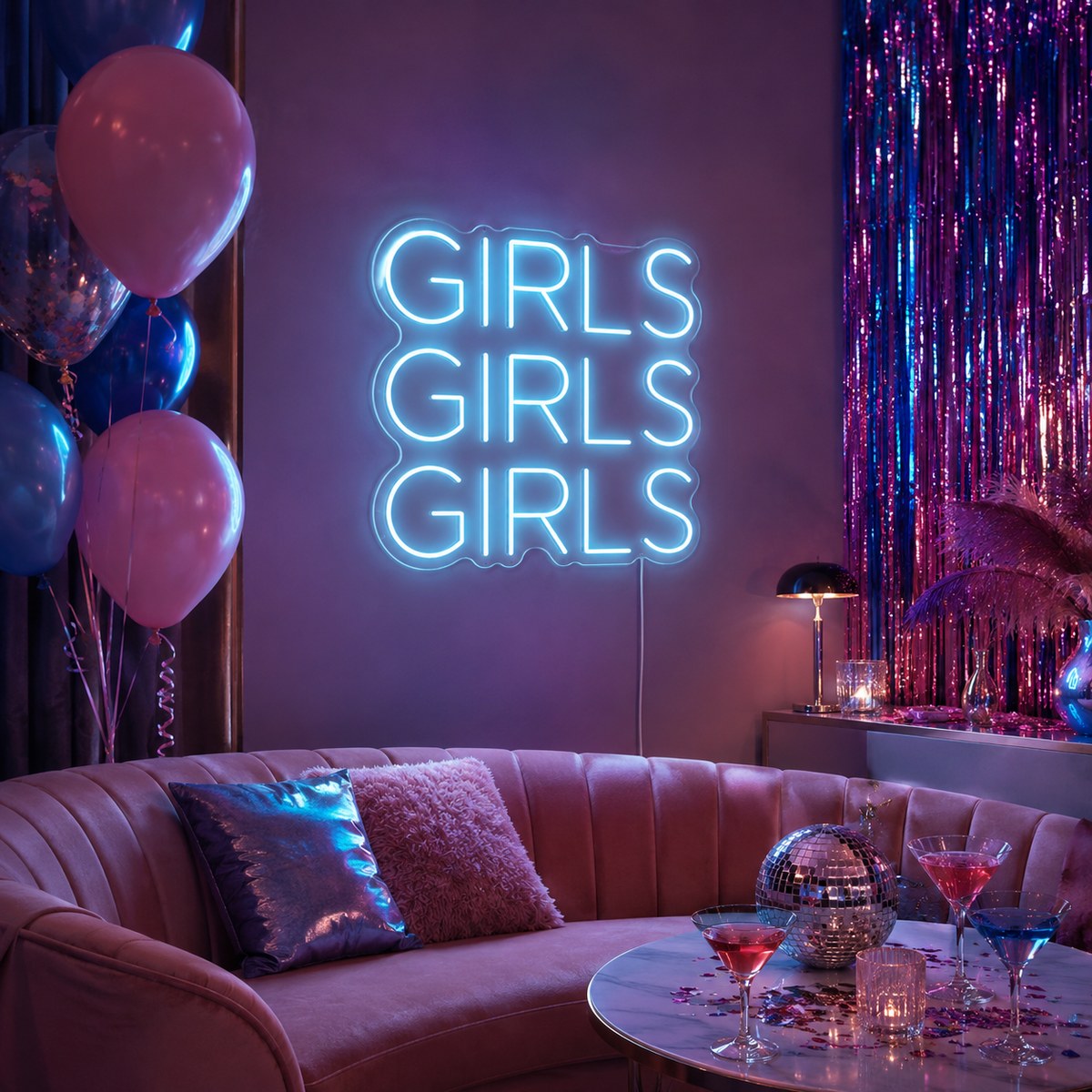 Néon LED Girls Girls Girls pour bar et club