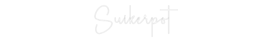 Custom Neon: Suikerpot