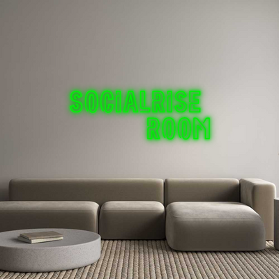 Custom Neon: SOCIALRISE 
...