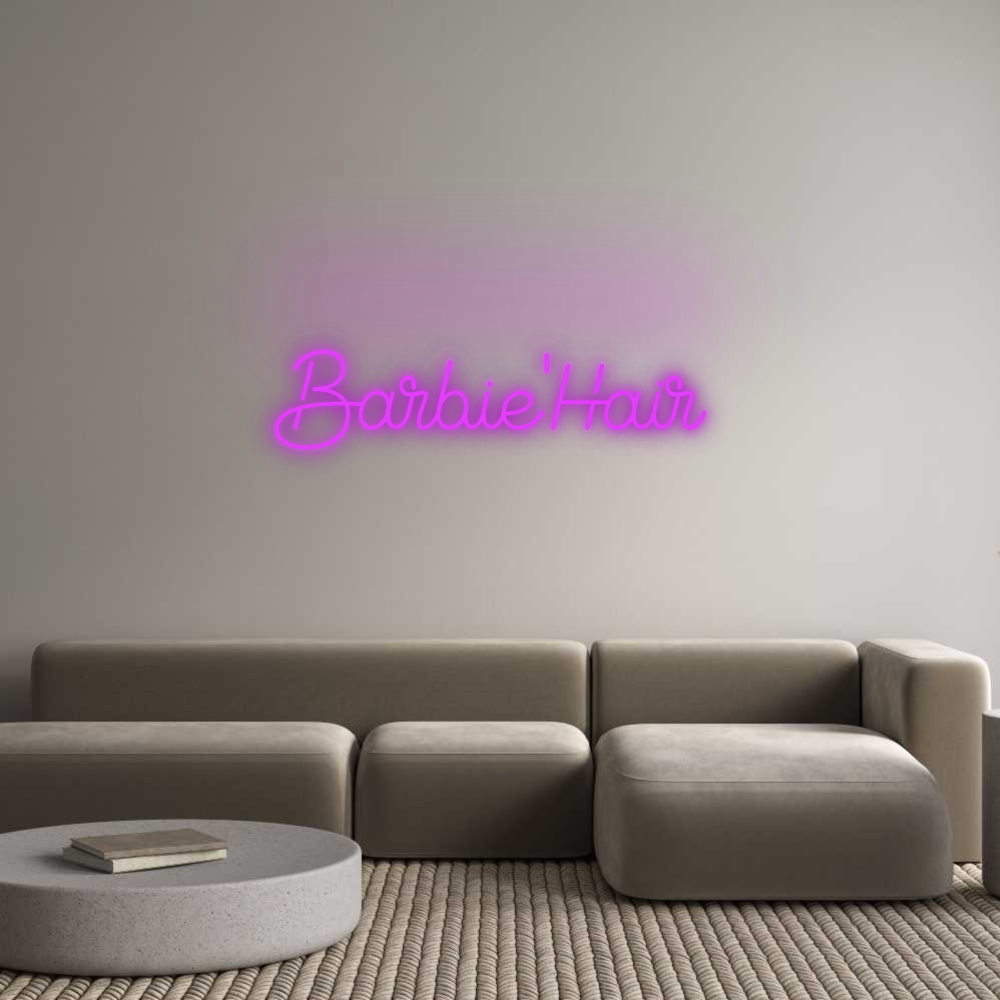 Custom Neon: Barbie'Hair