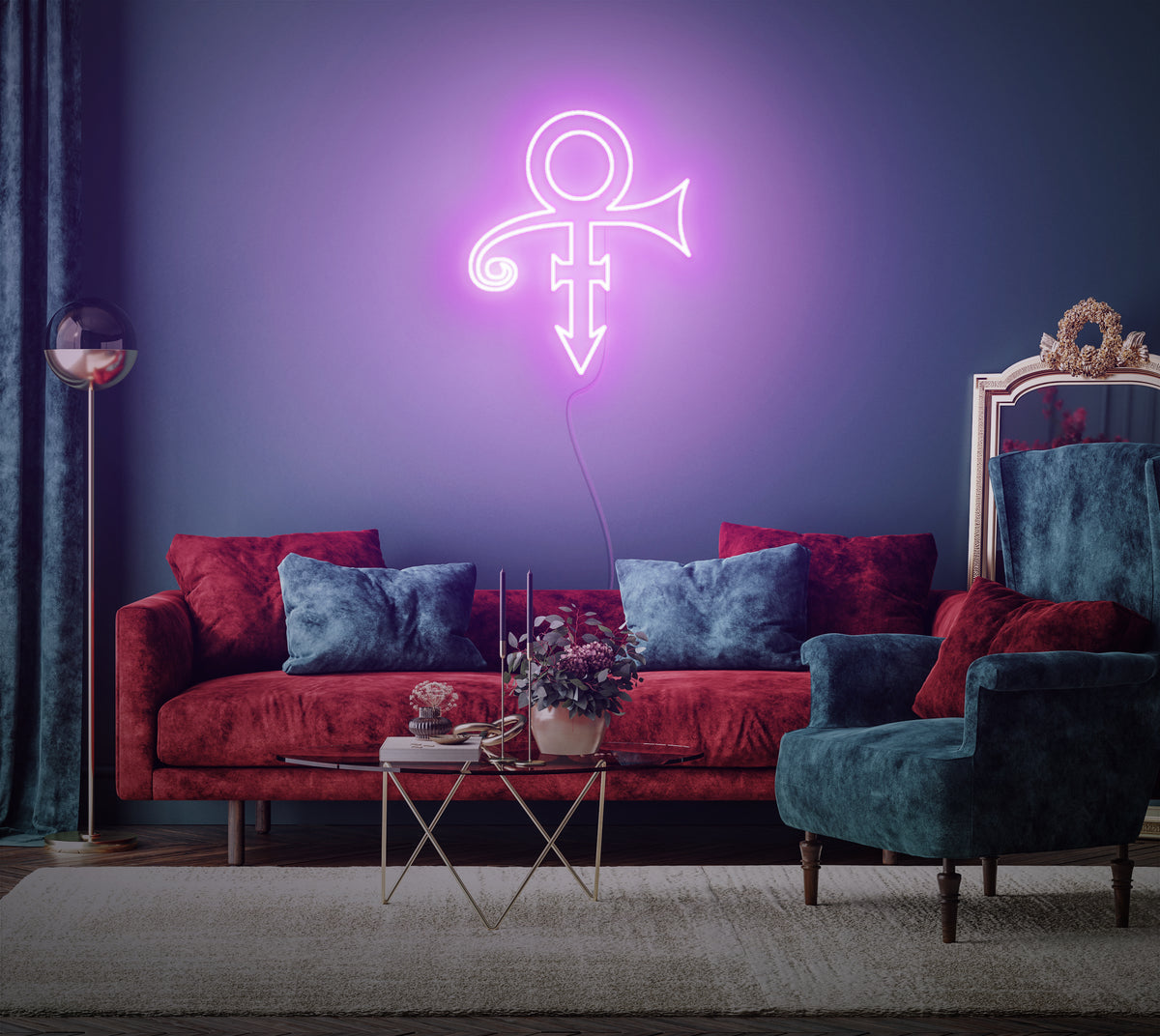 Love symbol Prince neon led deco