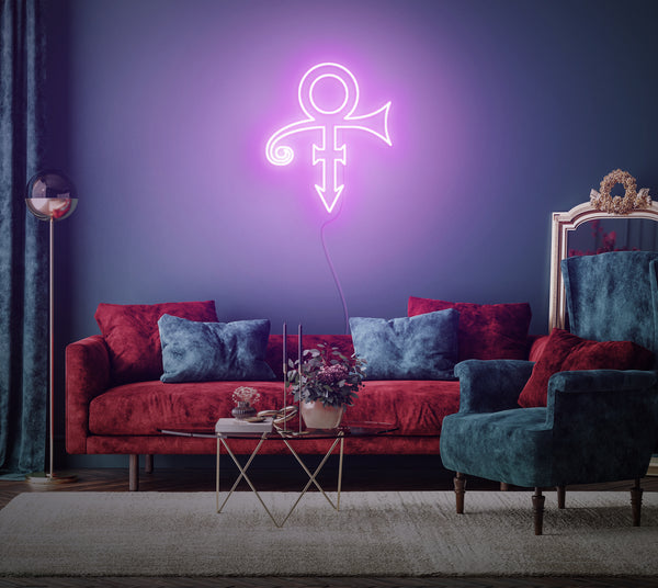 Love symbol Prince neon led deco
