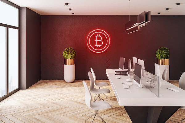 Neon led Bitcoin