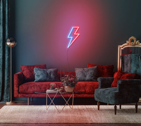 Neon deco led Flash blue red