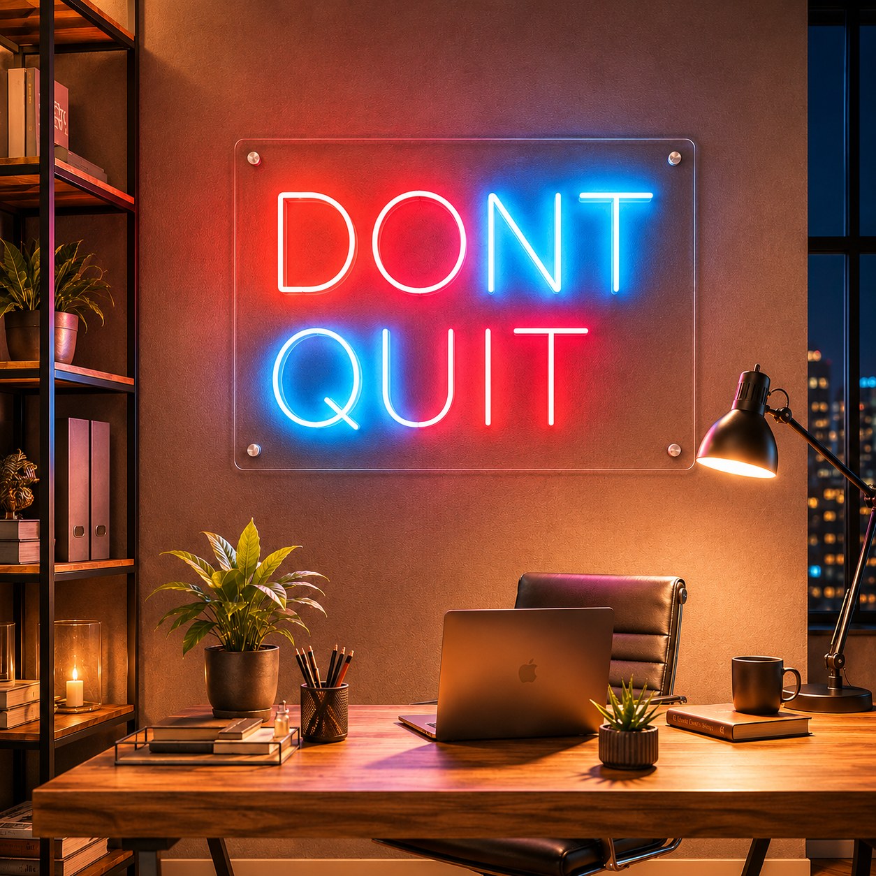 Néon pour bureau et entreprise